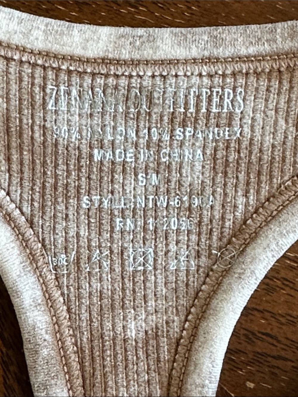 Zenana Ribbed Acid Washed Racerback Crop Top NWOT - Picture 9 of 9